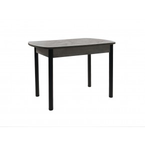 Стол ВВР Раздвижной пластиковый Лавант/бетон серый/черный прямой 110-150/70